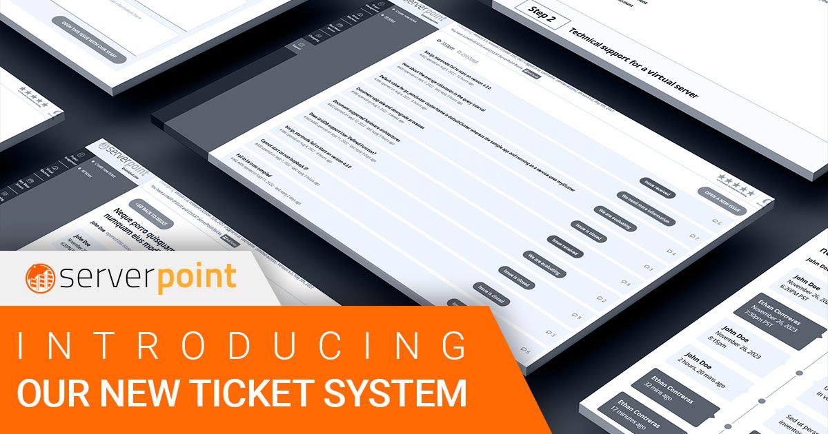 New support ticket system for VPS hosting